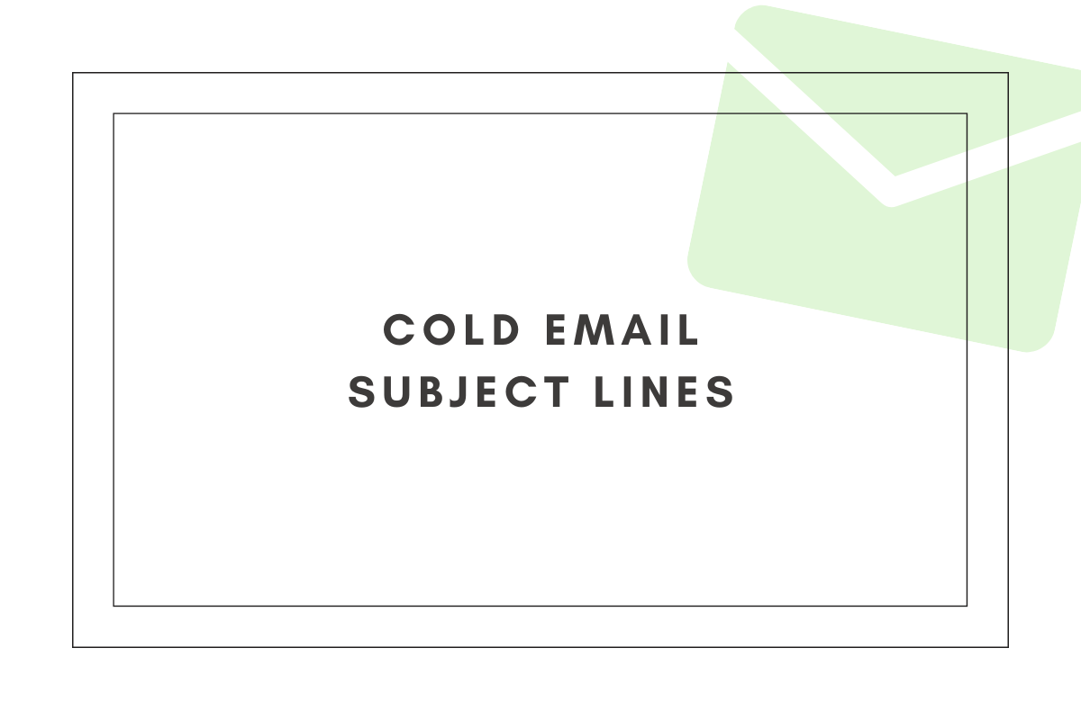 cold email subject lines