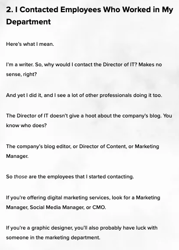 blog post sample paragraphs