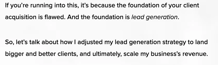 blog post template end of introduction