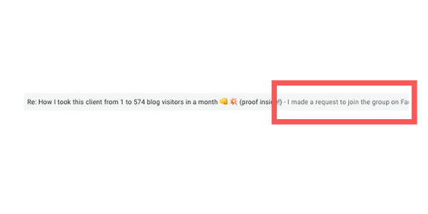 Example subject line
